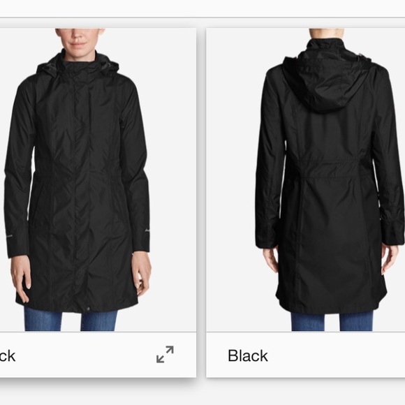 Eddie Bauer Girl On The Go Insulated Trench Coat Outdoor Outerwear Green